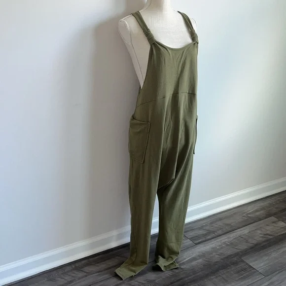 Olive Green Jumpsuit NWOT - Picture 5 of 13